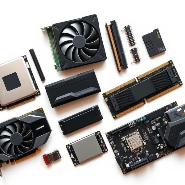 What are the hardware parts of a computer?